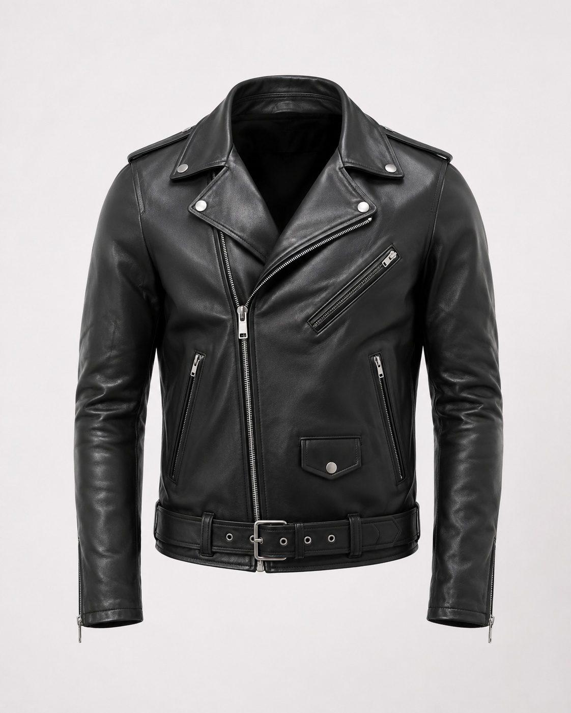 Jaqueta de couro biker