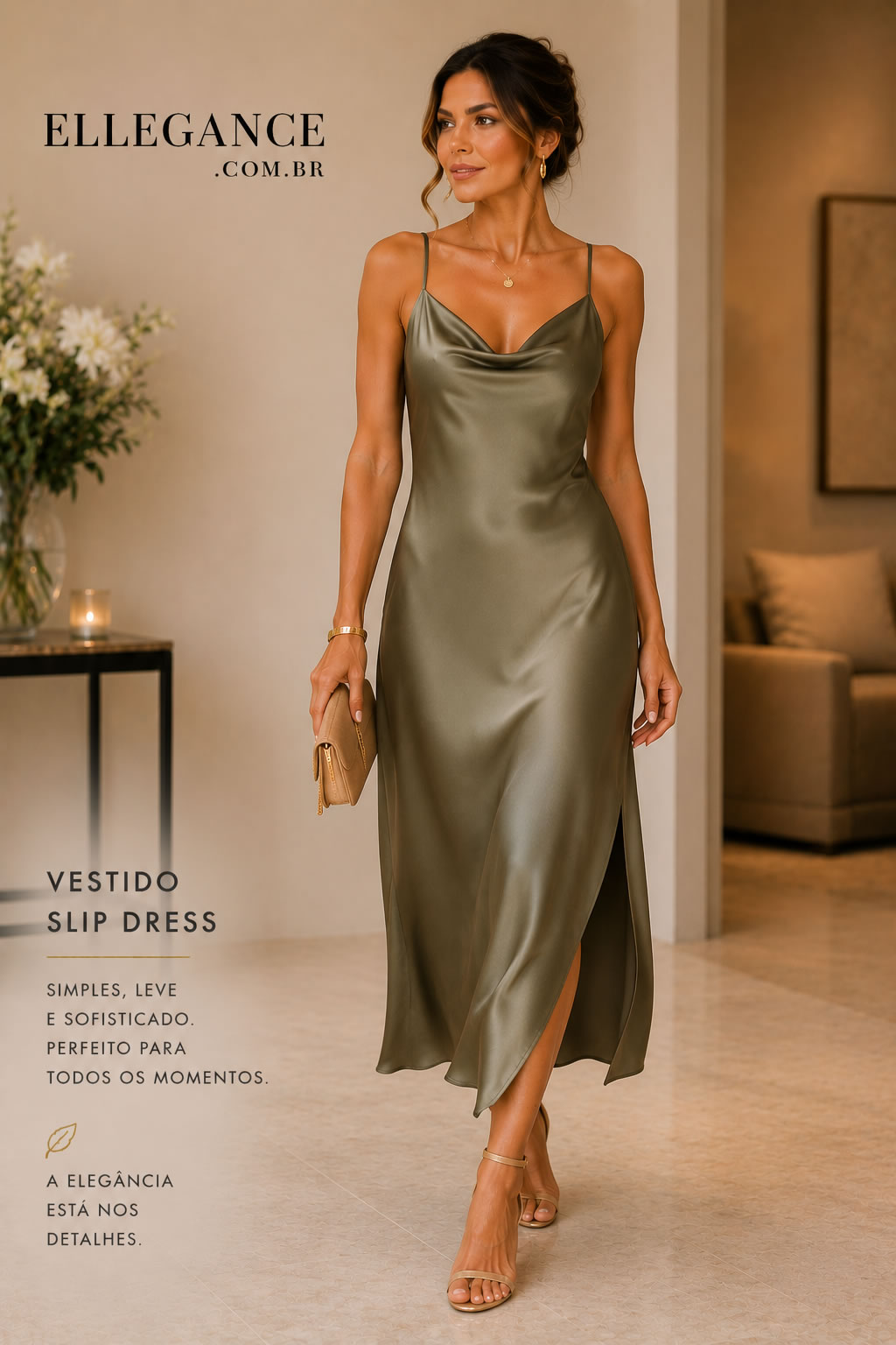 Vestido slip dress